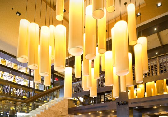 spectacular interior at Melt, upscale Italian inspired restaurant at Promenade Center in Center Valley